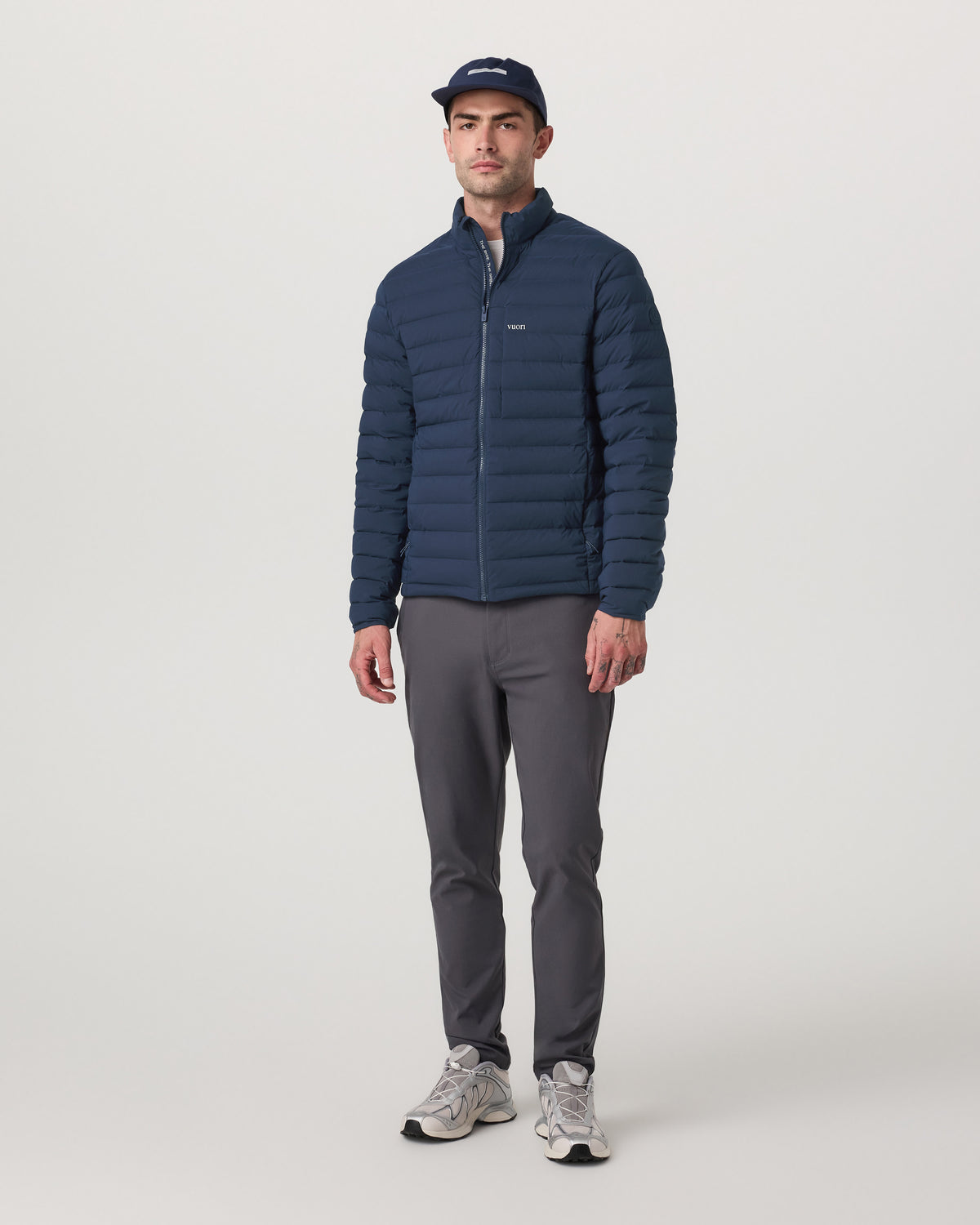 Men's Steadfast Insulated Full Zip Jacket Blue Coast - Vuori Clothing