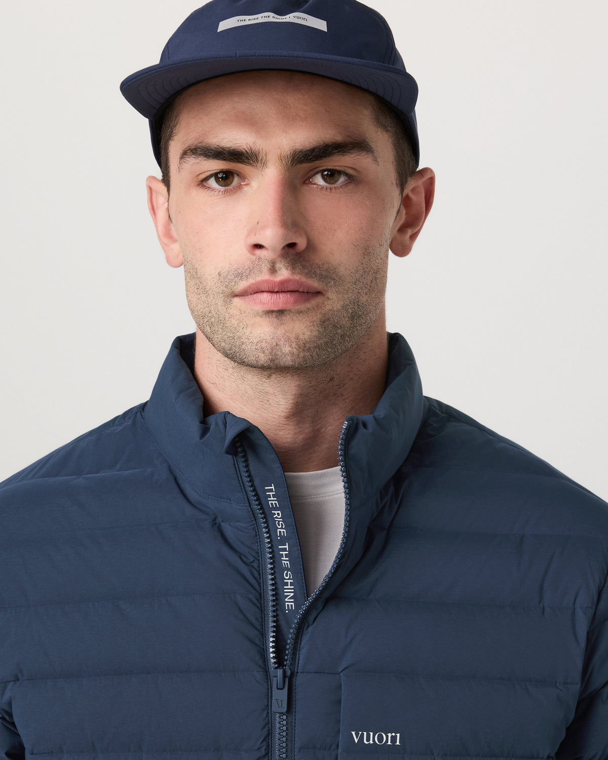 Men's Steadfast Insulated Full Zip Jacket Blue Coast - Vuori Clothing