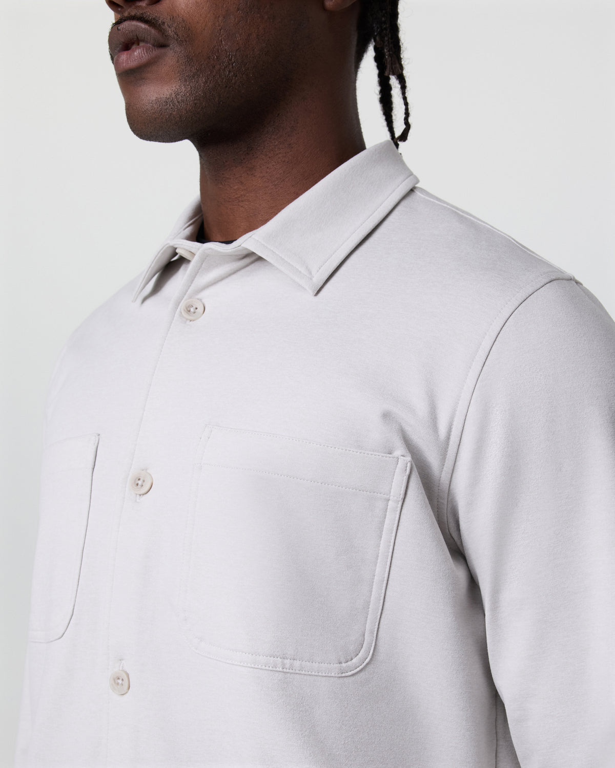 Coronado Shirt Jacket Salt Heather - Vuori Clothing