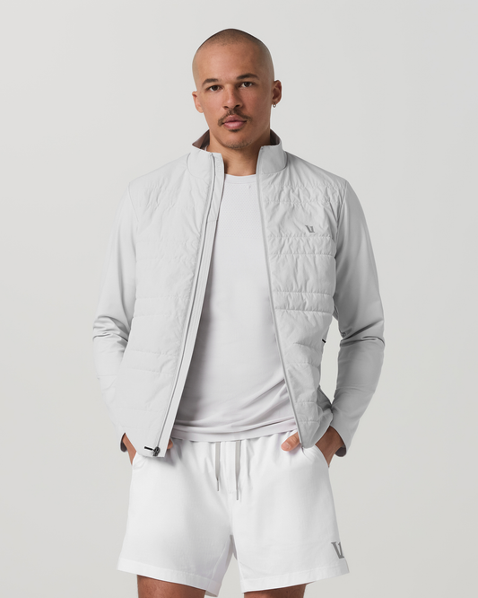 Sunday Insulated Hybrid Jacket Men's Frost Grey Jacket - Vuori Clothing