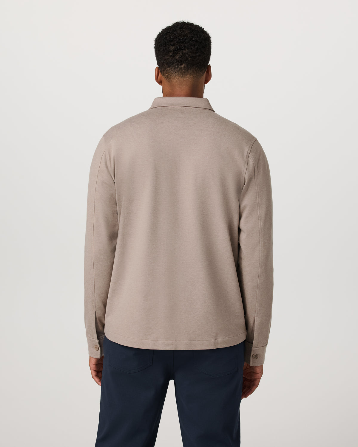 Coronado Shirt Jacket Men's Pumice Heather Shirt Jacket - Vuori Clothing