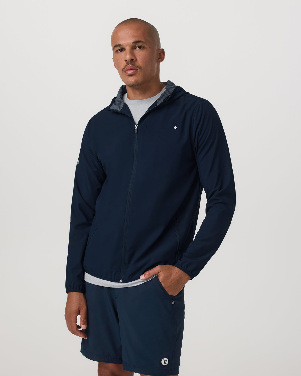 Outdoor Trainer Shell Men's Lightweight Full-Zip Ink Jacket - Vuori Clothing