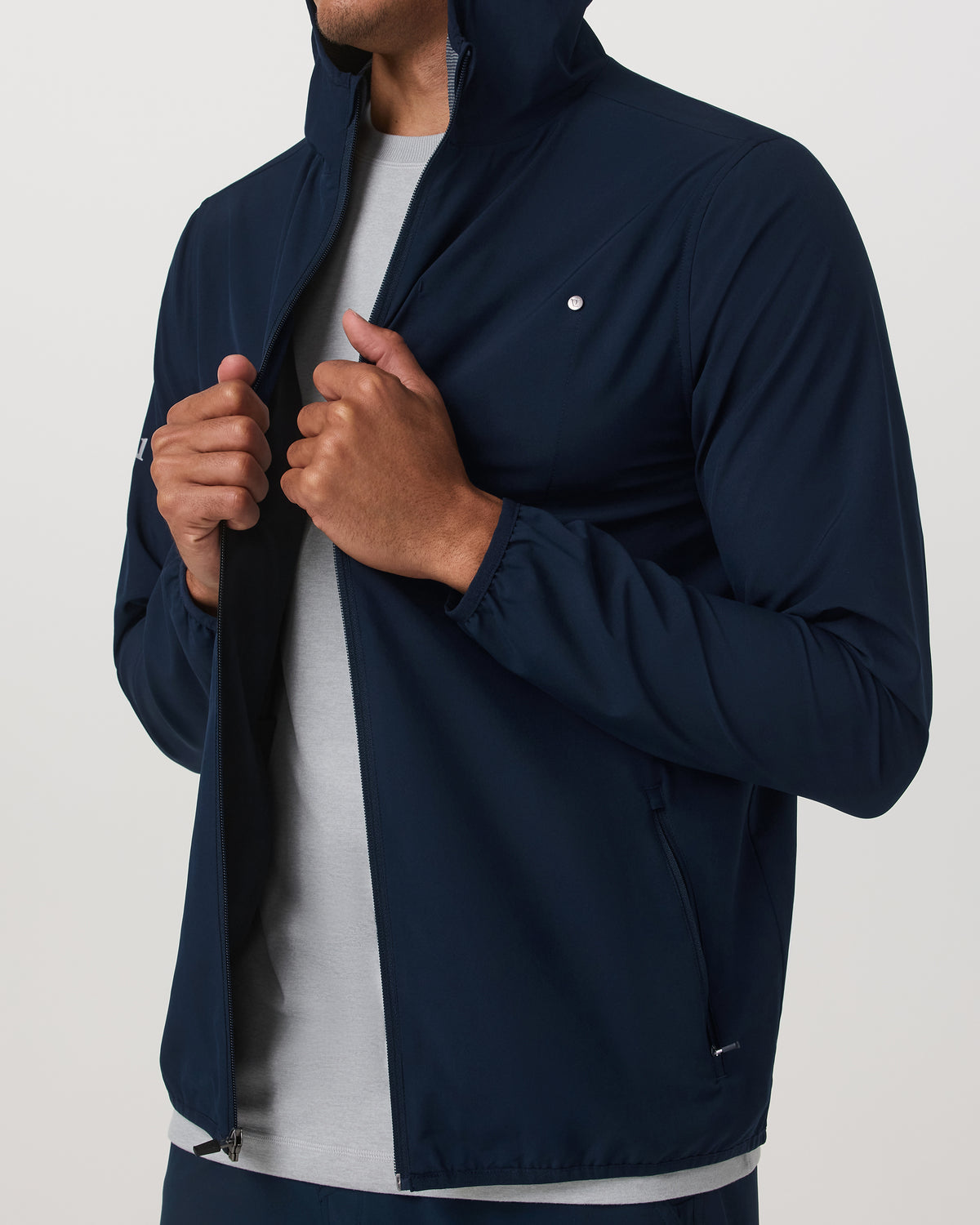 Outdoor Trainer Shell Men's Lightweight Full-Zip Ink Jacket - Vuori Clothing