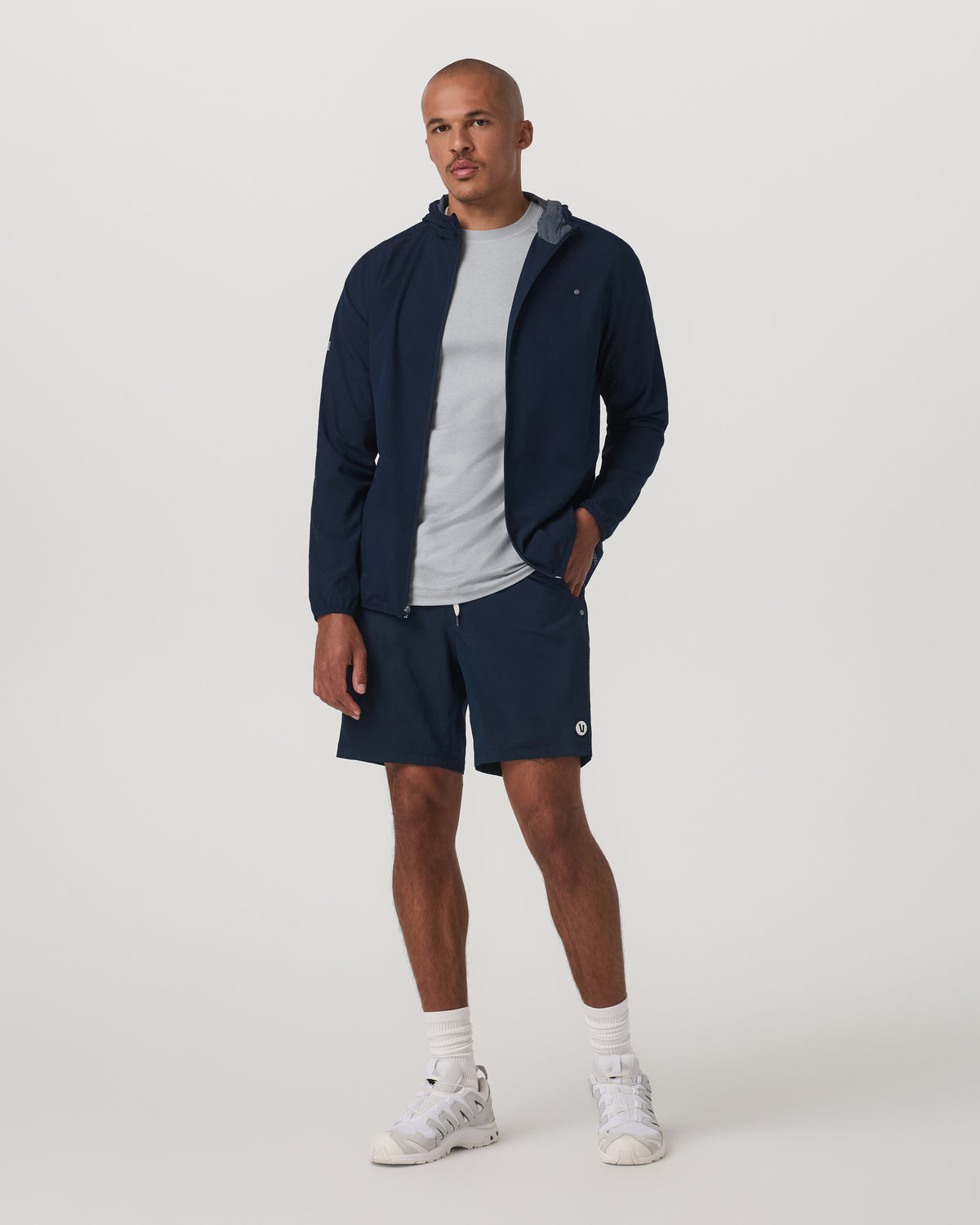 Outdoor Trainer Shell Men's Lightweight Full-Zip Ink Jacket - Vuori Clothing