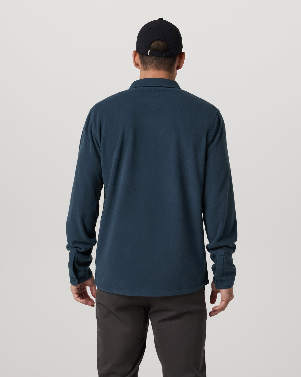 Aspen Shirt Jacket Men's Ocean Blue Fleece Shirt Jacket - Vuori Clothing