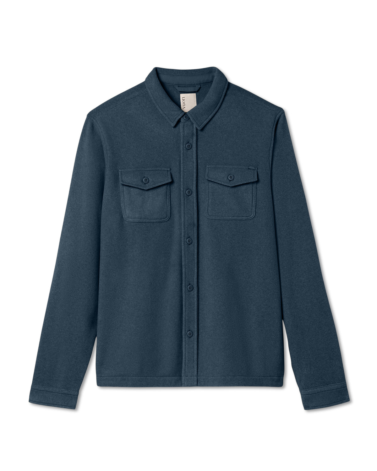 Aspen Shirt Jacket Men's Ocean Blue Fleece Shirt Jacket - Vuori Clothing