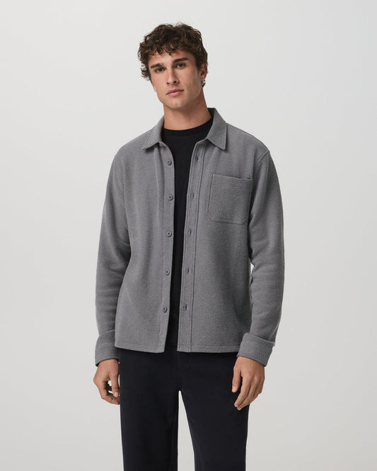 Beach Fleece Shirt Jacket Men's Pinecone Heather Jacket - Vuori Clothing