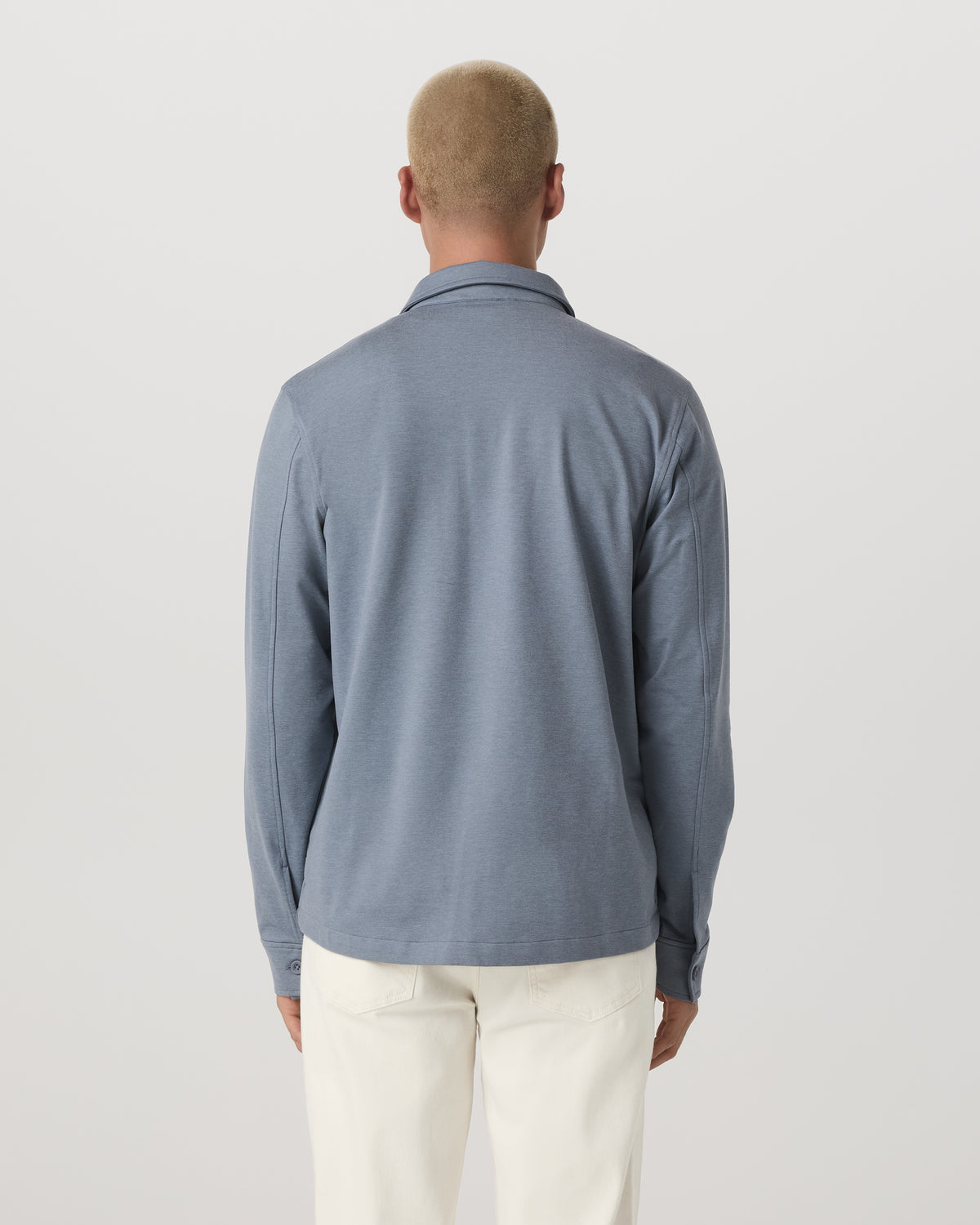 Coronado Shirt Jacket Men's Slate Blue Heather Jacket - Vuori Clothing