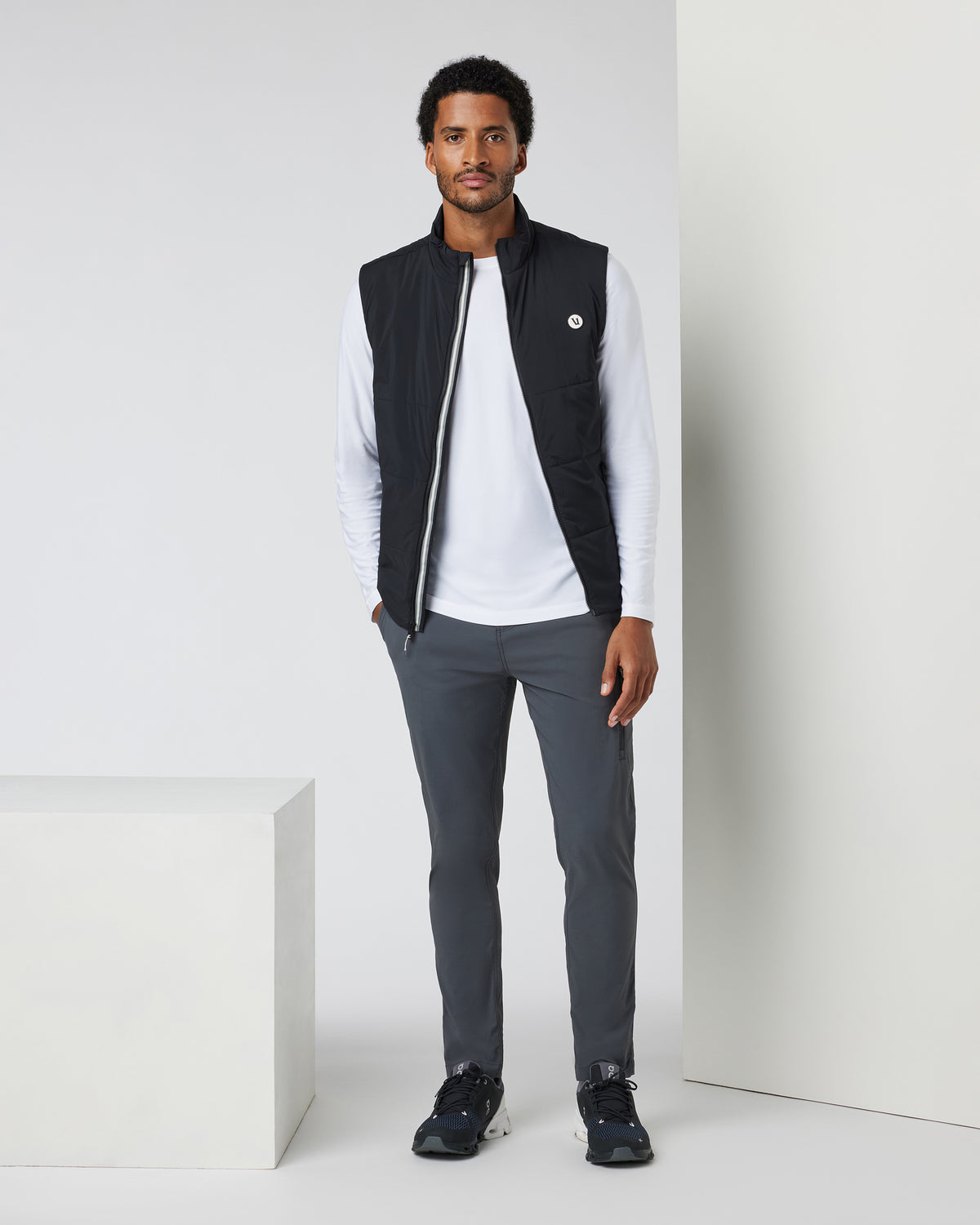 Echo Insulated Vest 2.0 Men's Black Vest - Vuori Clothing
