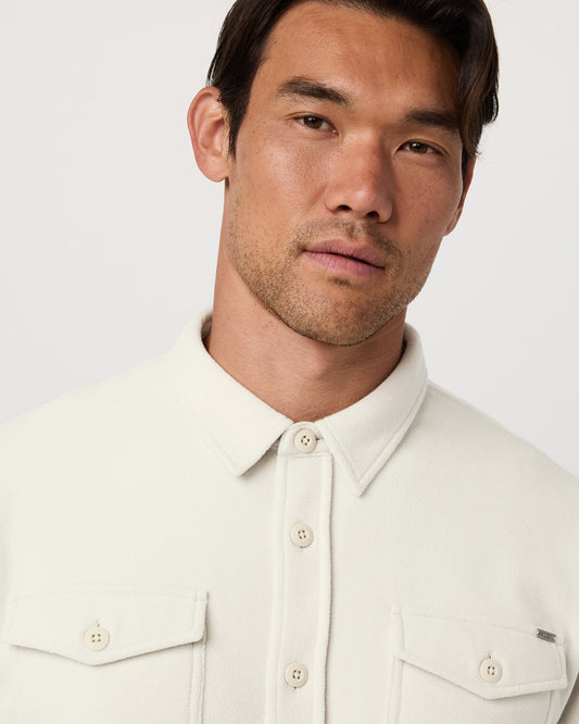 Aspen Shirt Jacket Men's Mushroom Fleece Shirt Jacket - Vuori Clothing
