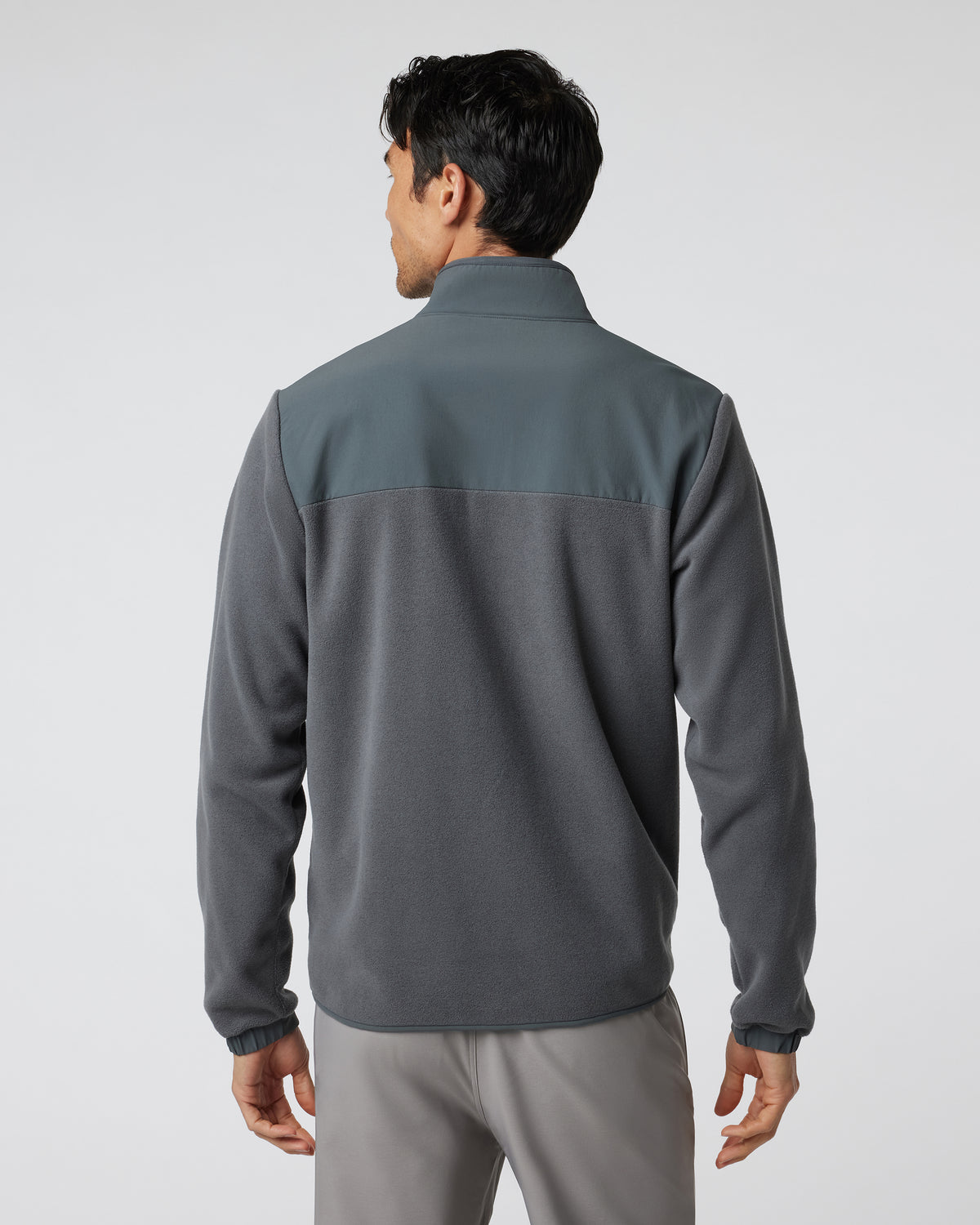 Aspen Full Zip Jacket Dark Pewter Fleece Jacket - Vuori Clothing