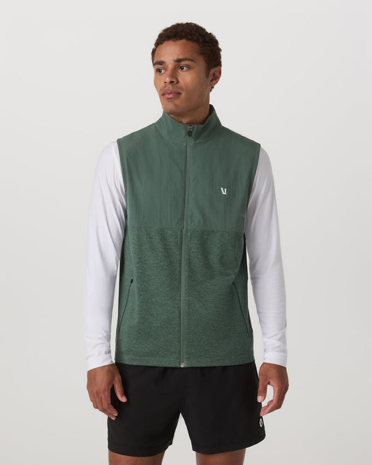 Sunday Element Vest Men's Agate Green Heather Vest - Vuori Clothing