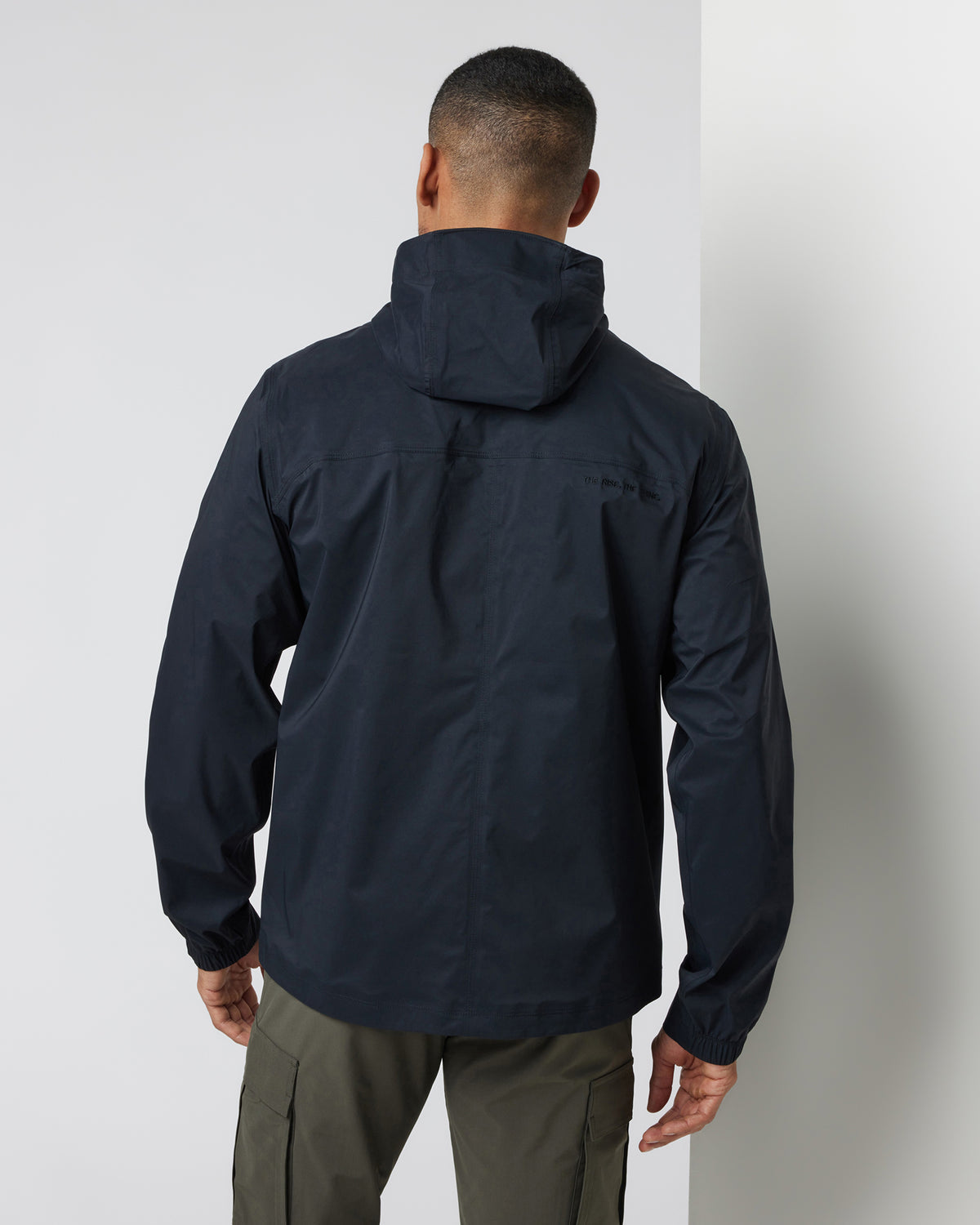 Rainstorm Packable Jacket Men's Black Rain Jacket - Vuori Clothing