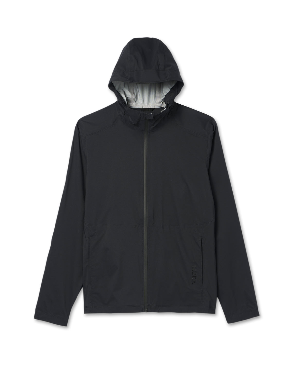 Rainstorm Packable Jacket Men's Black Rain Jacket - Vuori Clothing