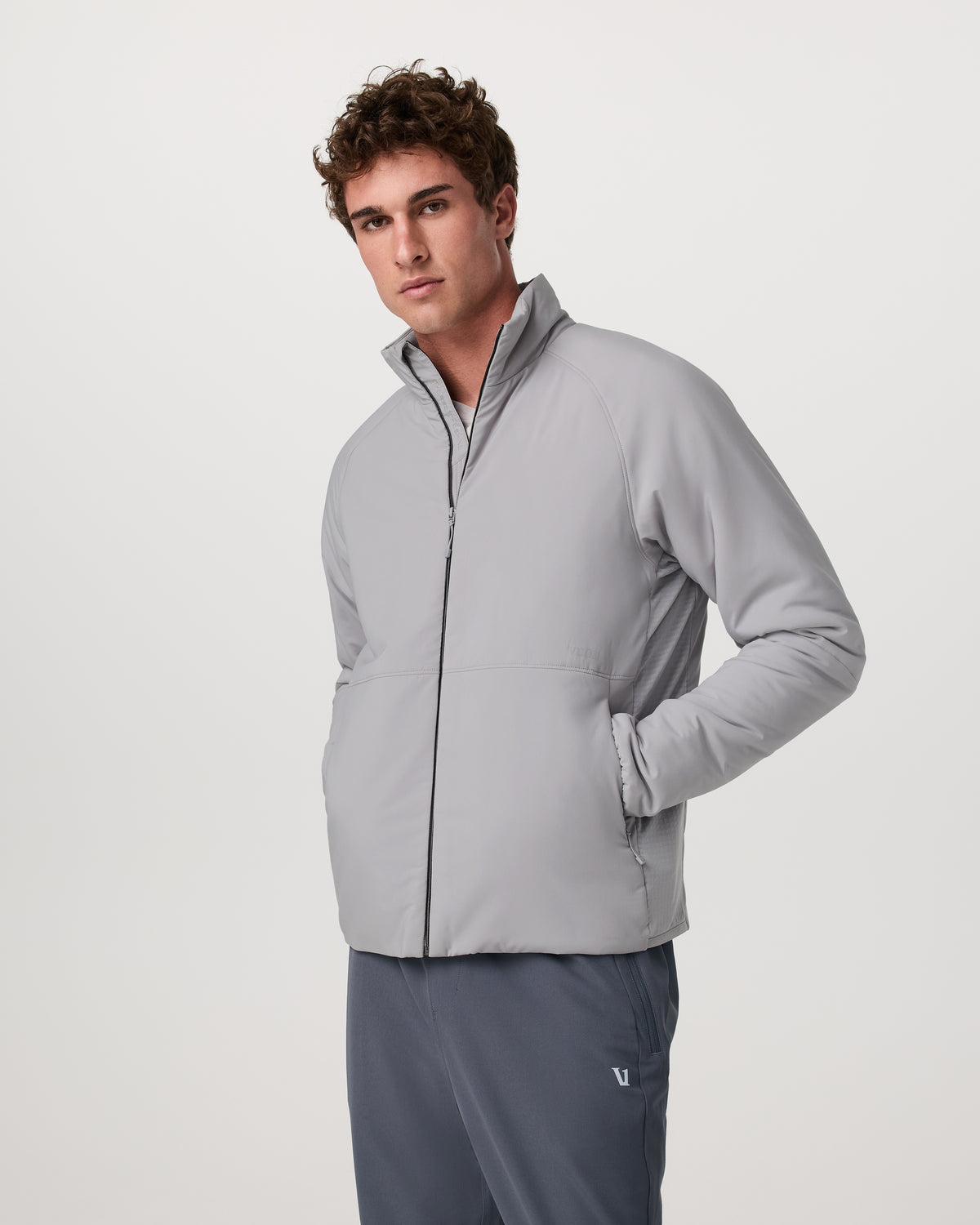 Malin Hybrid Jacket Men's Classic Fit Sea Fog Jacket - Vuori Clothing