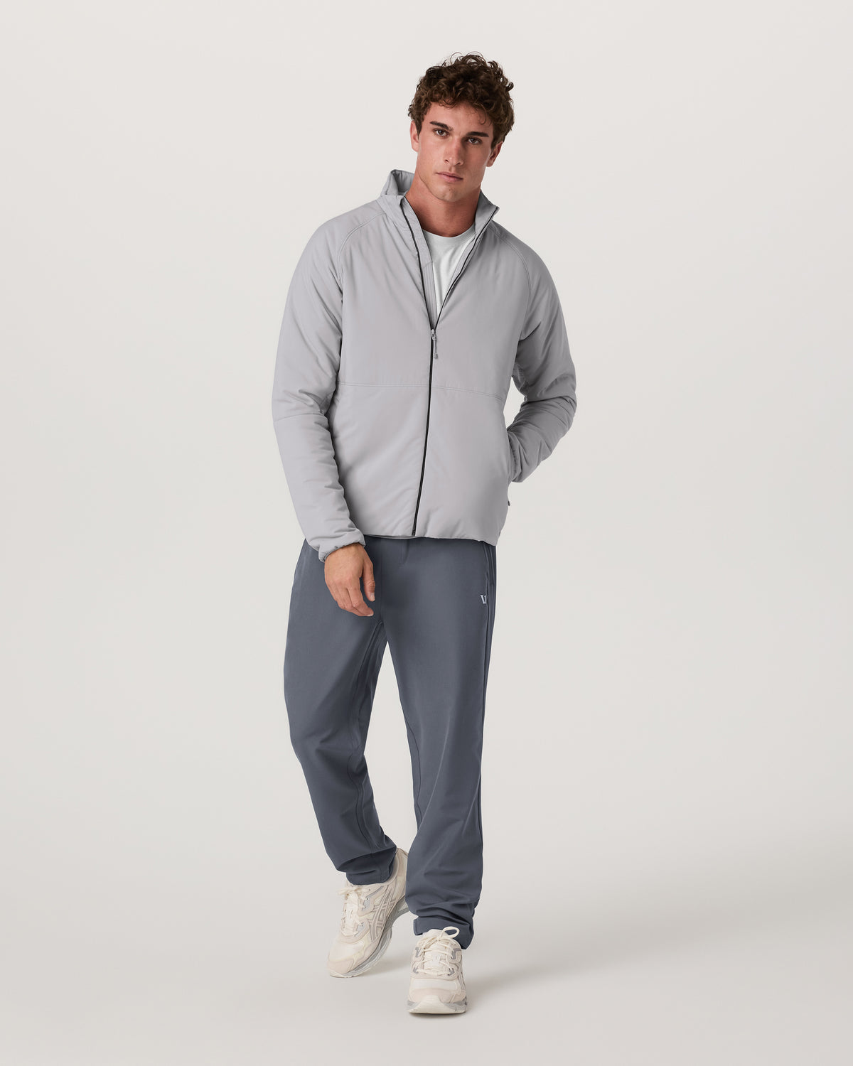 Malin Hybrid Jacket Men's Classic Fit Sea Fog Jacket - Vuori Clothing