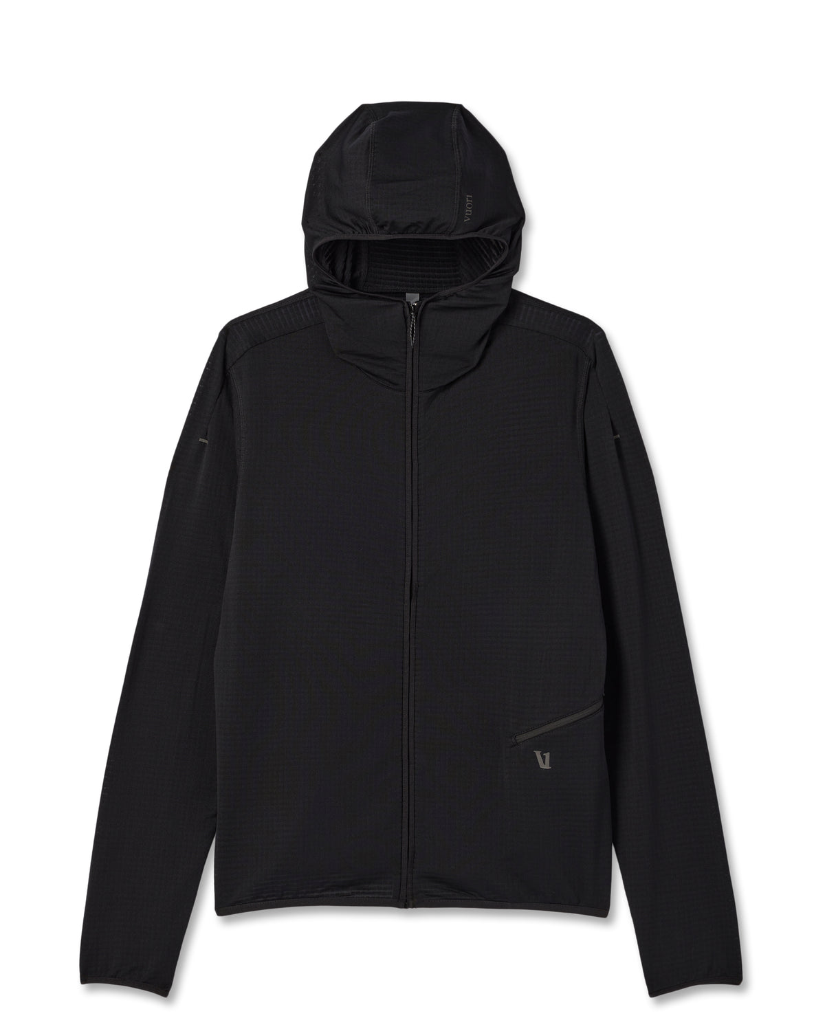 Powergrid Full Zip Jacket 2.0 Men's Black Fleece Jacket - Vuori Clothing