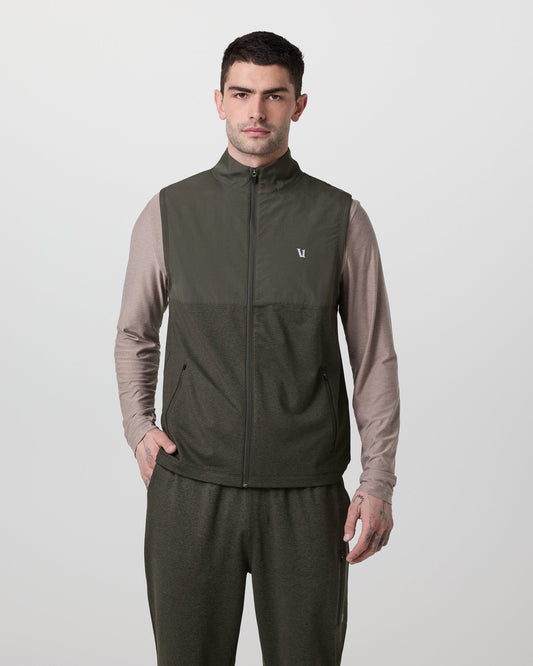 Sunday Element Vest Men's Kale Heather Vest - Vuori Clothing