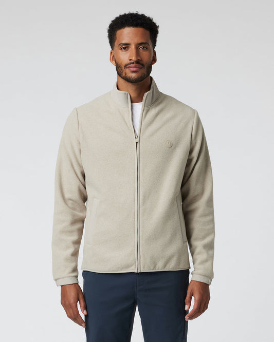 Aspen Full Zip Jacket Toast Fleece Jacket - Vuori Clothing