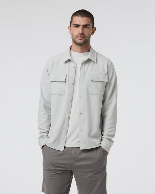 Waffle Shirt Jacket Salt - Vuori Clothing