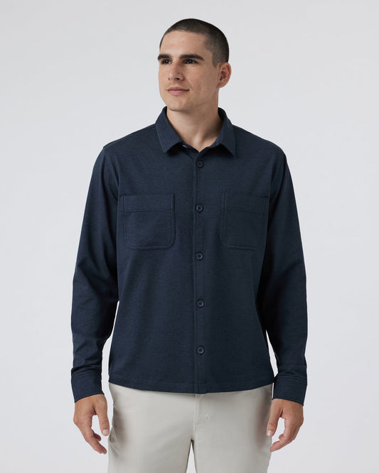 Coronado Shirt Jacket Midnight Heather - Vuori Clothing