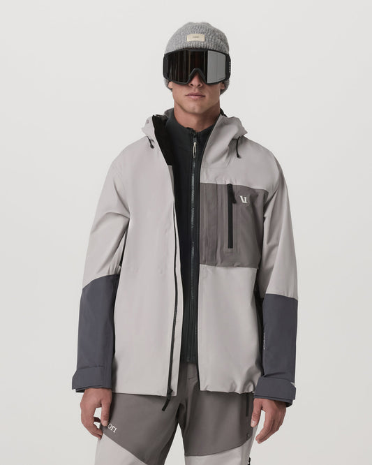 Taika Snow Shell Men's Amethyst Grey Ski/Board Jacket - Vuori Clothing