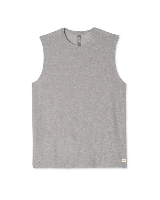 Strato Muscle Tee Men's Heather Grey Muscle Tank - Vuori Clothing