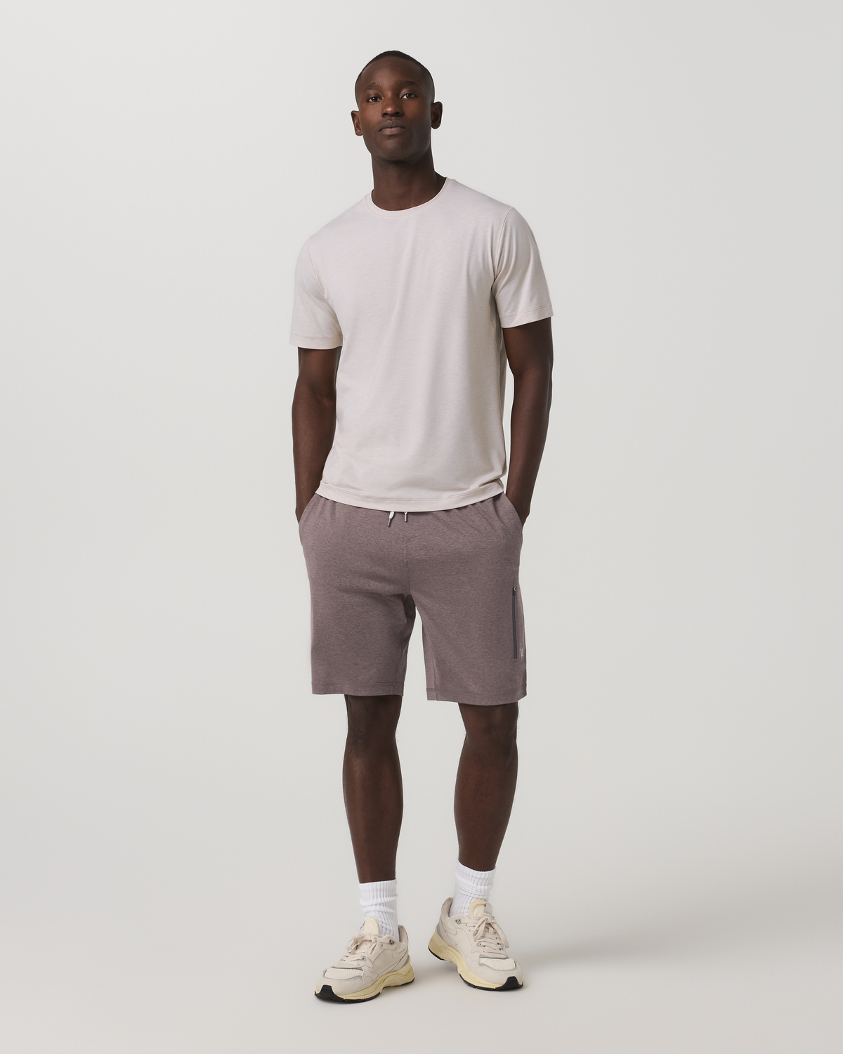 Short Sleeve Everyday Tee Men's Oatmeal Heather Shirt - Vuori Clothing