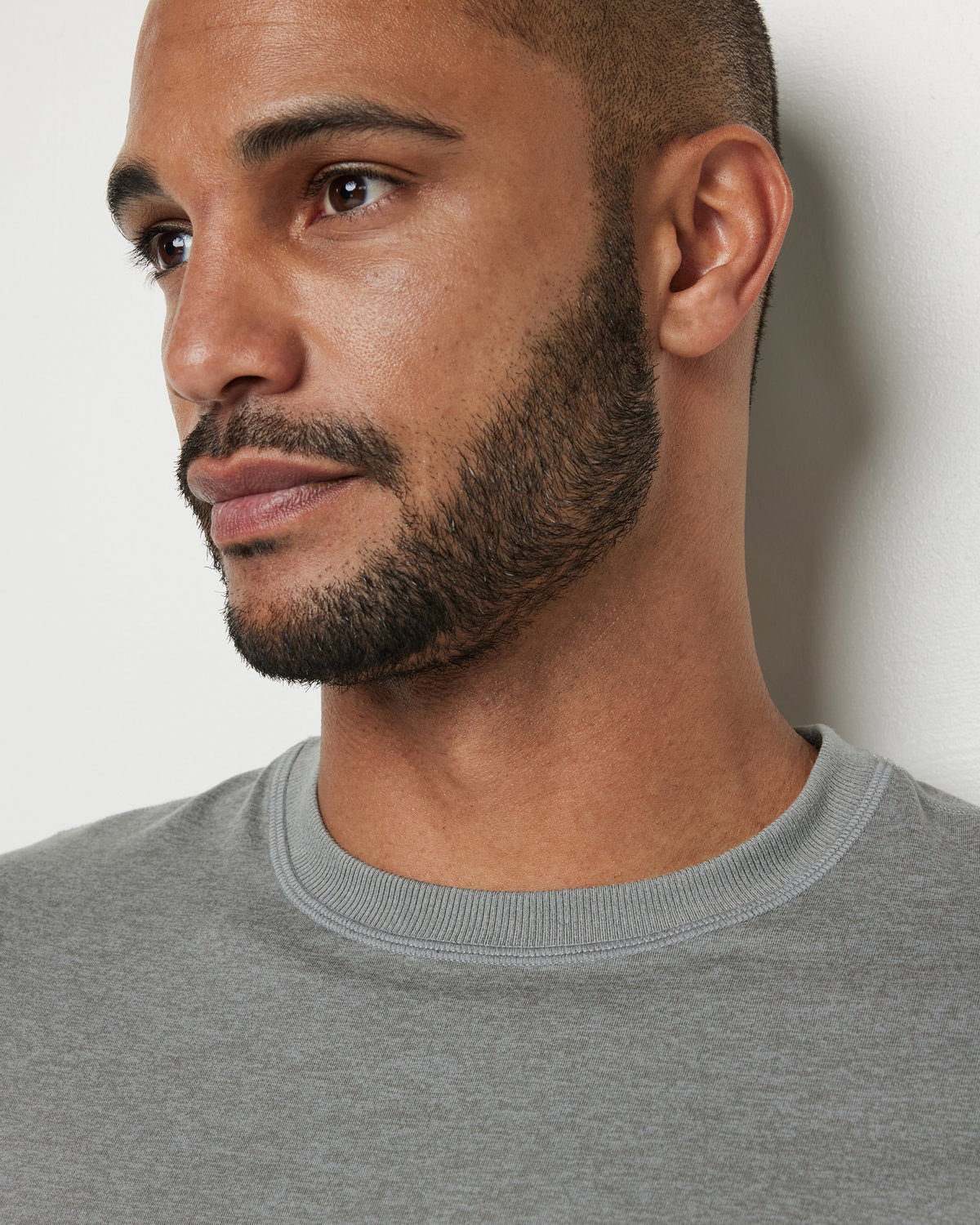 Short Sleeve Ponto Performance Tee Driftwood Heather - Vuori Clothing