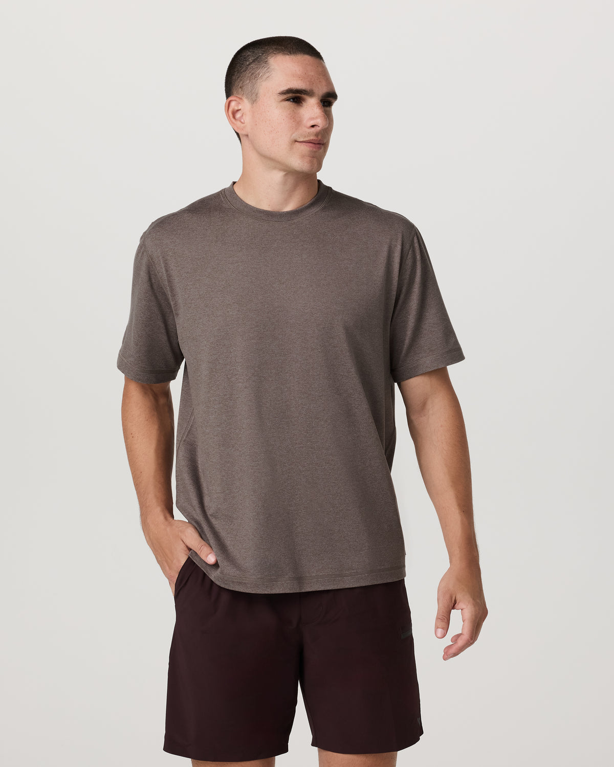 Men's Short Sleeve Ponto Tee - Relaxed Huckleberry - Vuori Clothing