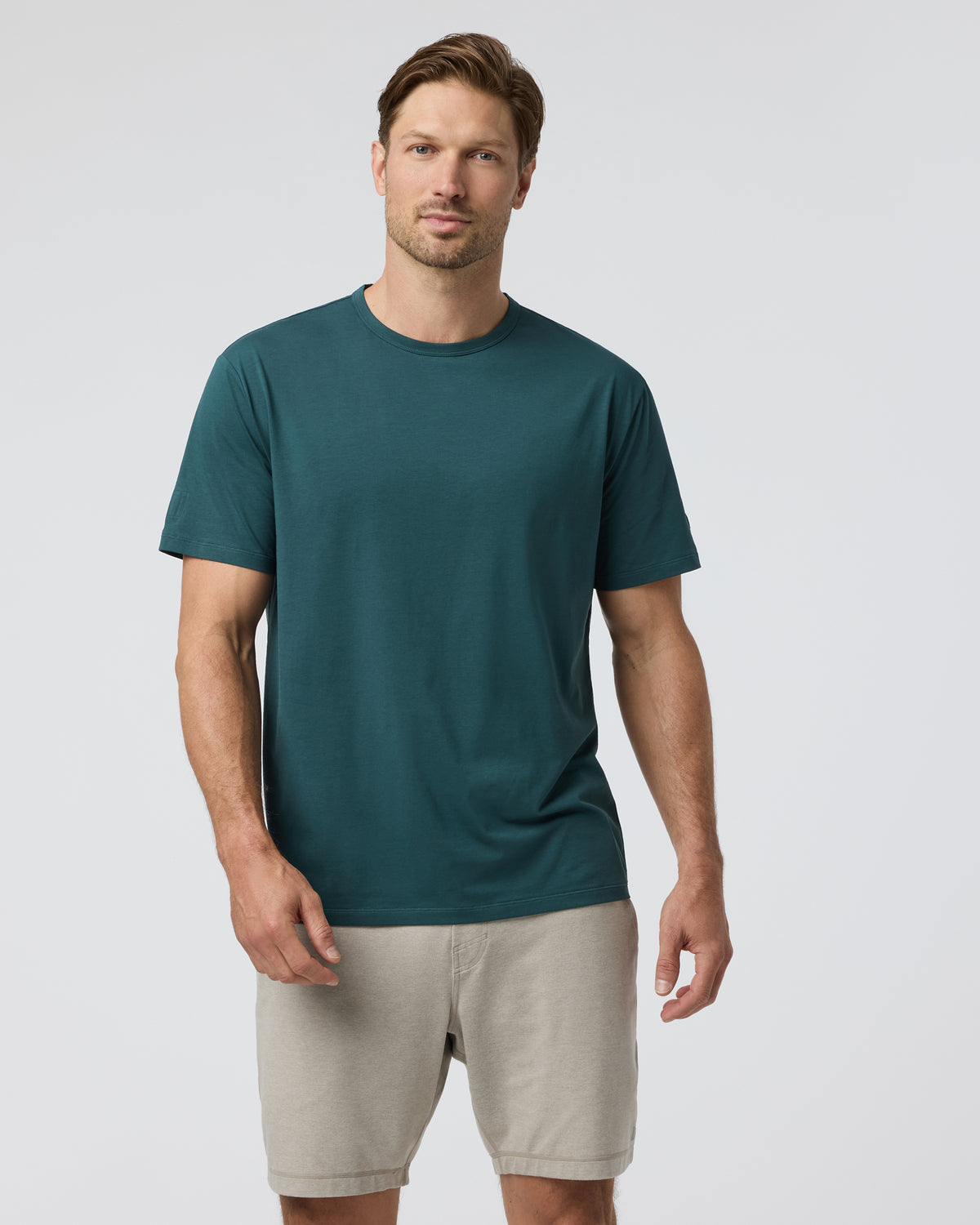 Short Sleeve Feather Tee - Relaxed Fit Deep Sea - Vuori Clothing