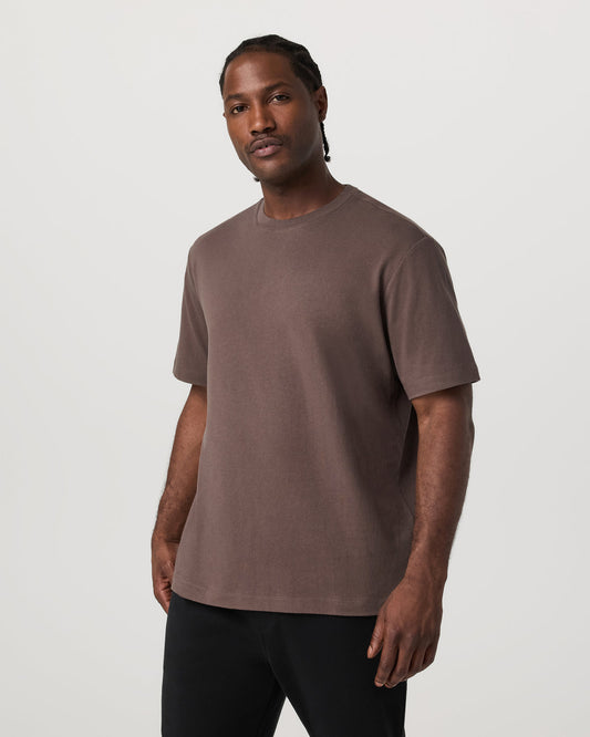 Men's Short Sleeve Heavyweight Cotton Tee Huckleberry - Vuori Clothing