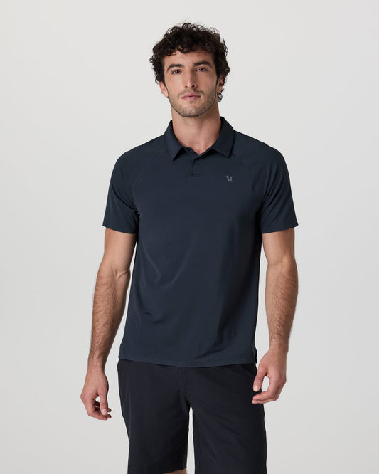 Short Sleeve Viewpoint Polo Navy - Vuori Clothing