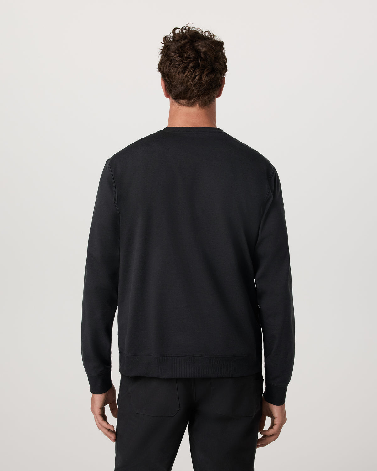 Long Sleeve Coronado Henley - Relaxed Black Heather - Vuori Clothing