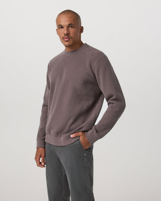 Midweight Rib Sweater Men's Timber Ribbed Knit Sweater - Vuori Clothing