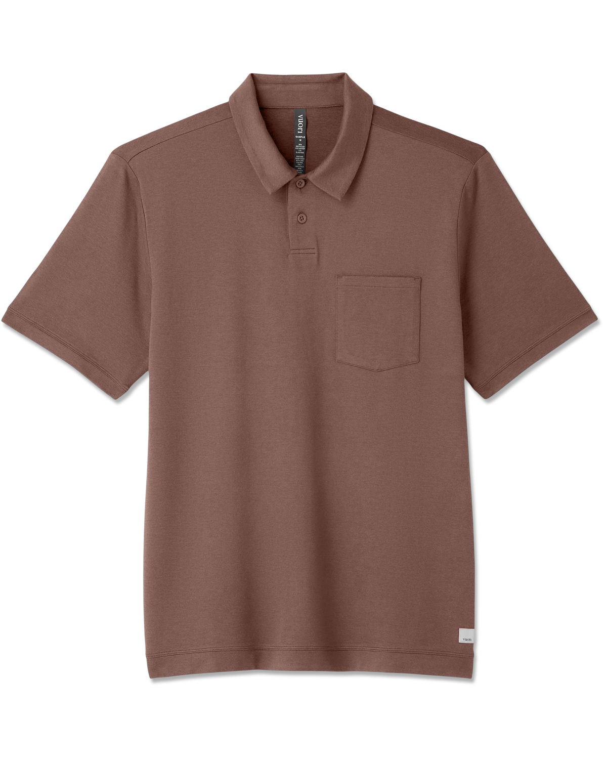 Short Sleeve Ponto Performance Polo Sable Heather - Vuori Clothing