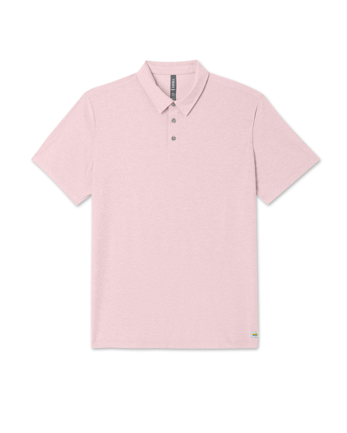 Strato Tech Polo Men's Faded Rose Heather Polo Shirt - Vuori Clothing