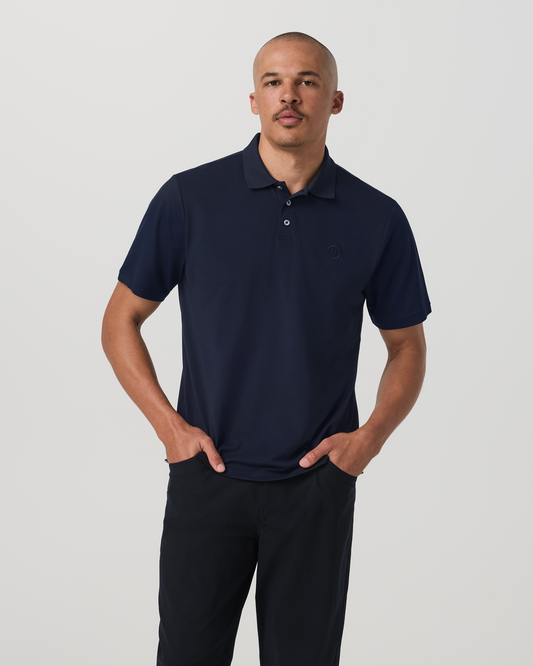 Men's Short Sleeve Gamepoint Polo 2.0 Ink - Non Tipped - Vuori Clothing