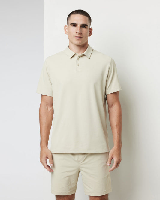 Gamepoint Polo Men's Cashew Tennis Polo - Vuori Clothing