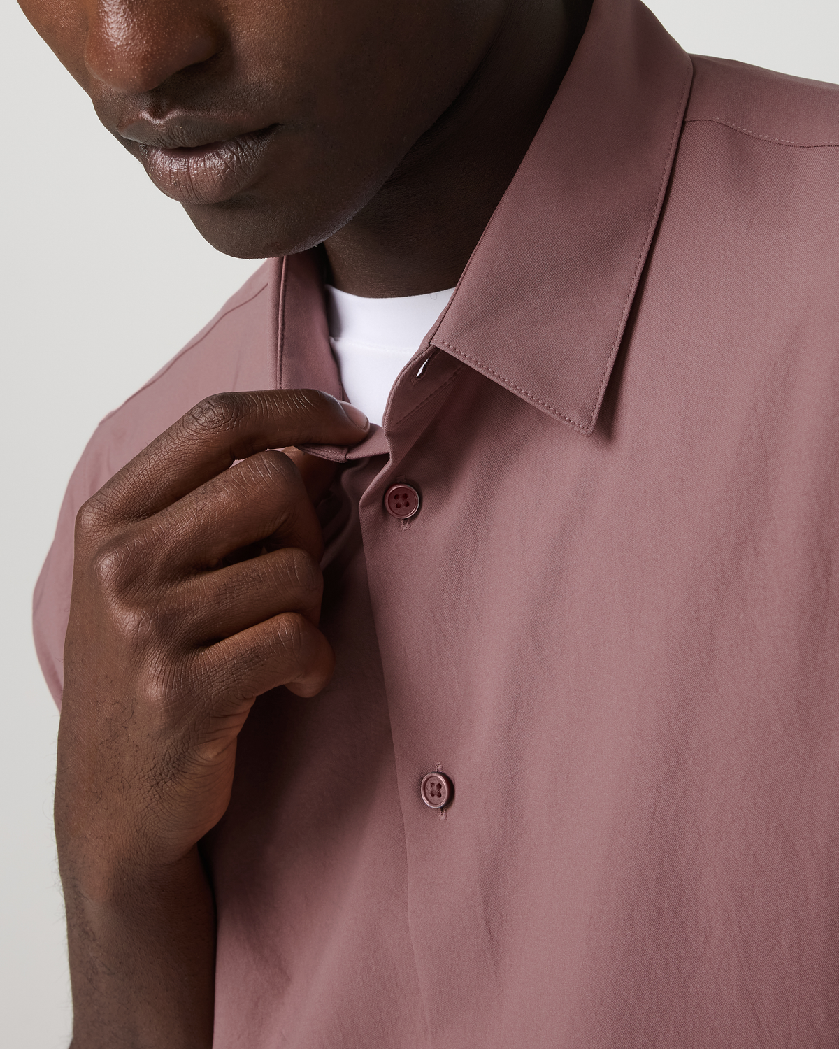 Short Sleeve Manhattan Button Down Men's Adobe Shirt - Vuori Clothing