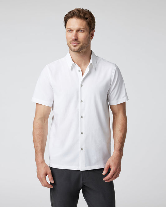 Short-Sleeve Manhattan Button Down White - Vuori Clothing