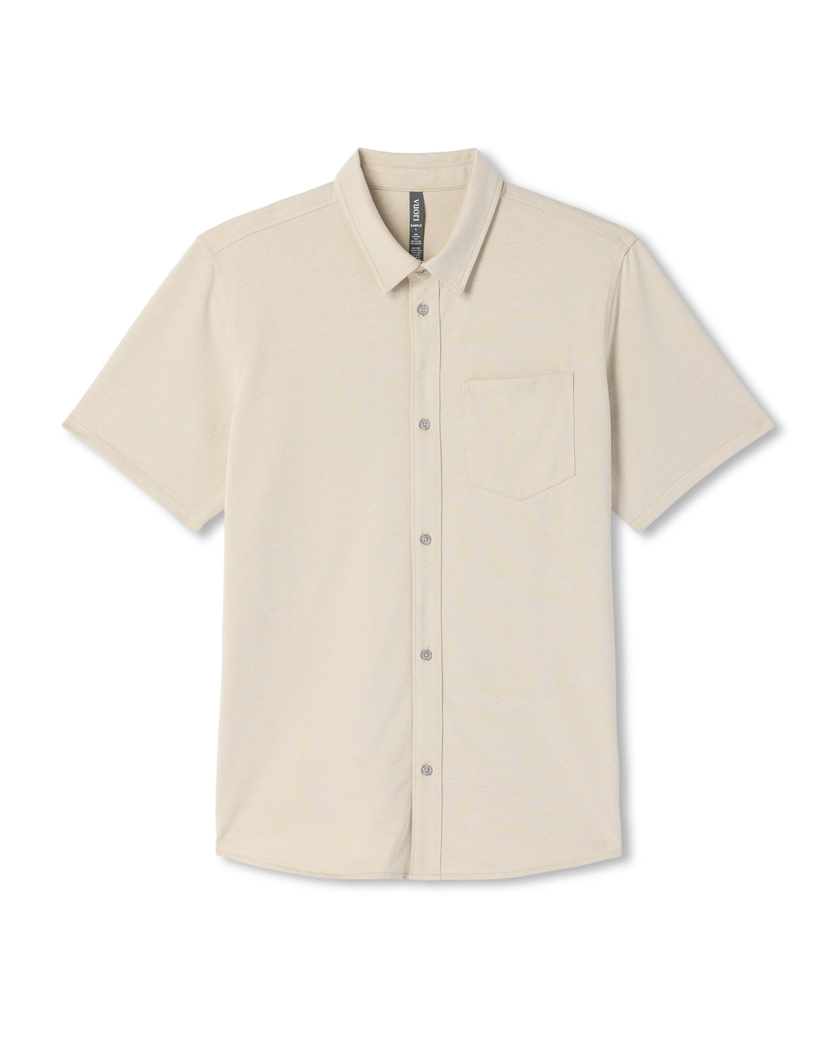 Short Sleeve Knit Oxford Button Down - Classic Fit Trench - Vuori Clothing