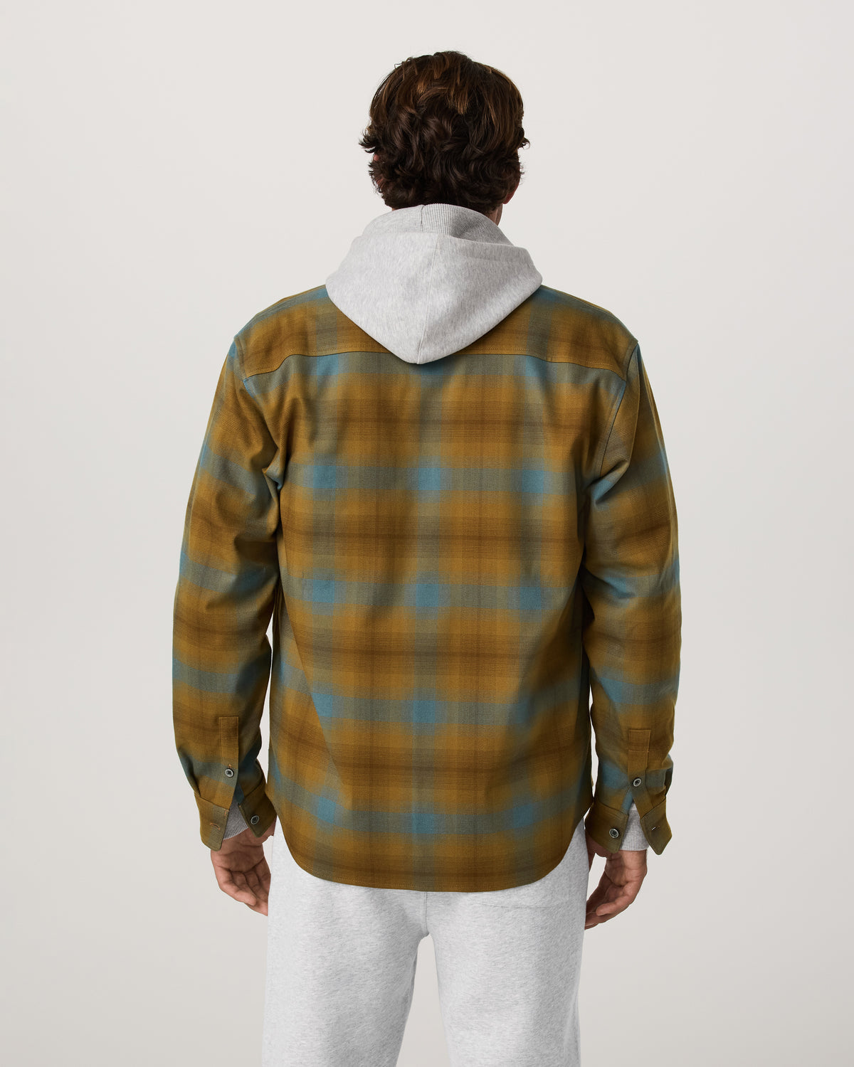Long Sleeve Flannel Button Down Men's Bluegrass Shirt - Vuori Clothing
