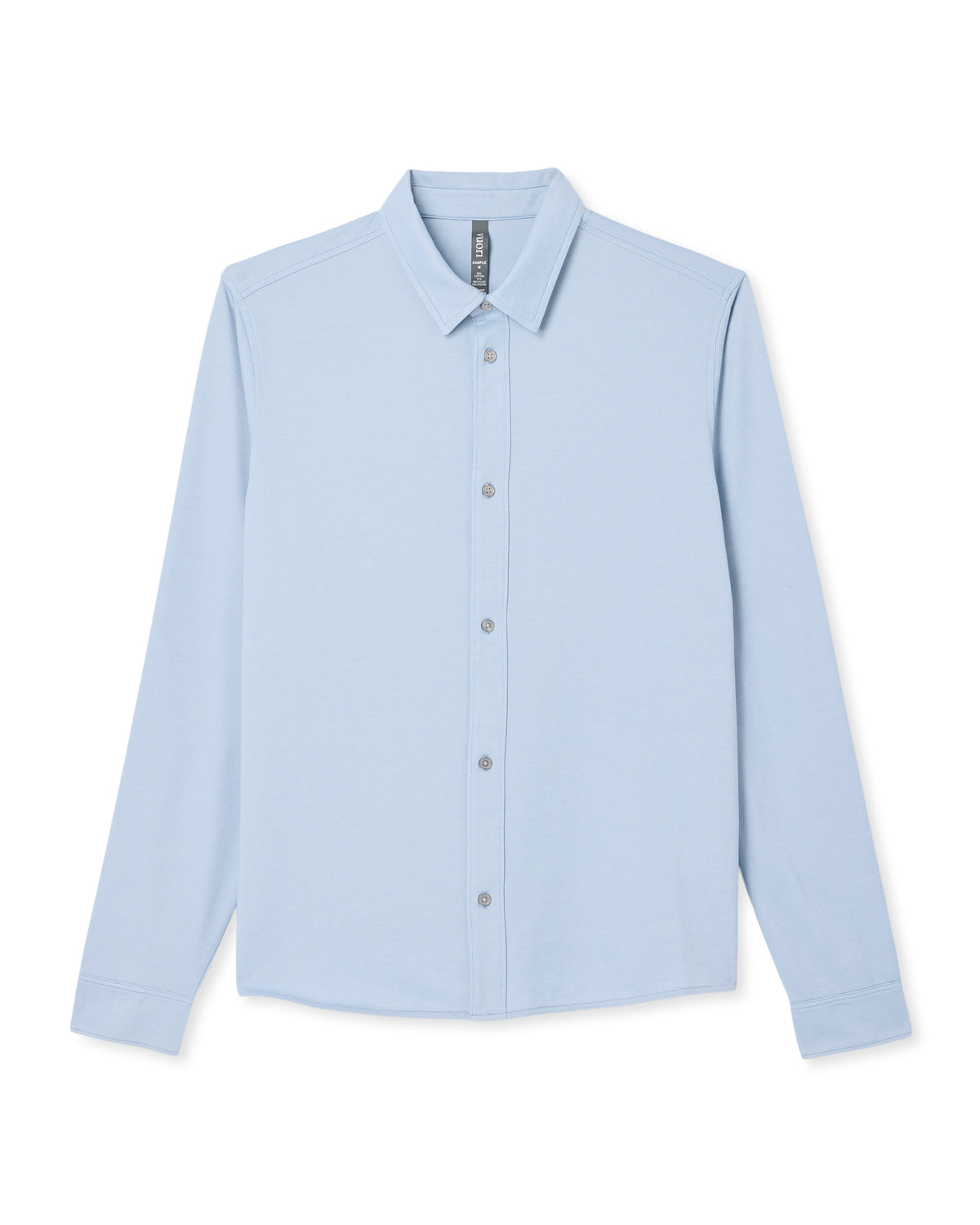 Men's Long Sleeve Knit Oxford Button Down Blue Dusk - Vuori Clothing