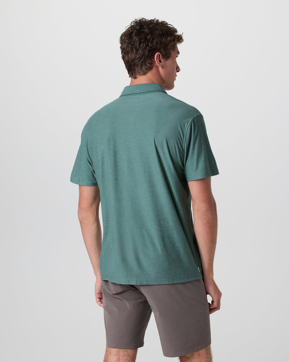 Short Sleeve Strato Button Down Bluegrass Heather - Vuori Clothing