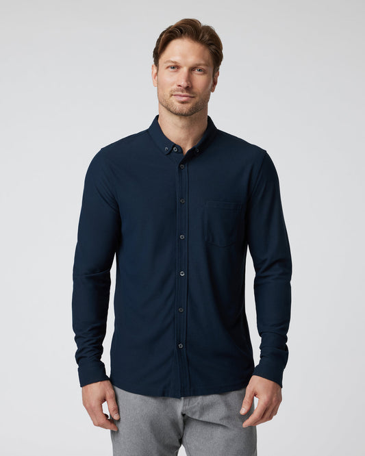 Long Sleeve Ace Button-Down Ink - Vuori Clothing