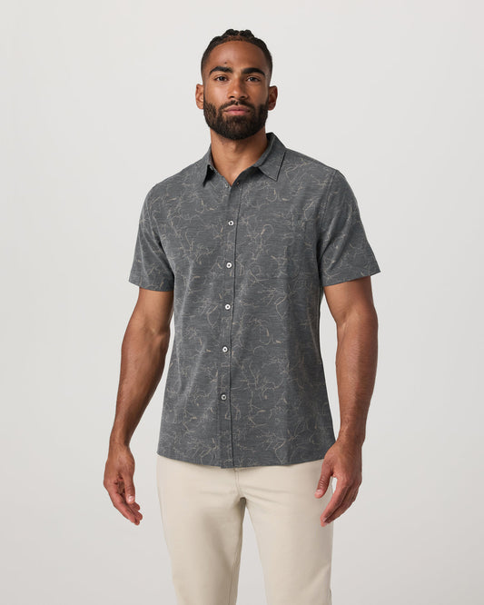 Short Sleeve Bridge Button Down Men's Root Shirt - Vuori Clothing