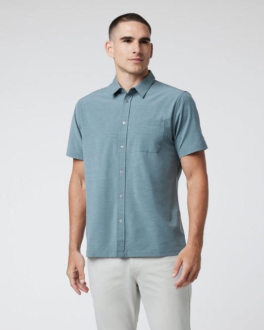 Short Sleeve Bridge Button Down Kashmir - Vuori Clothing