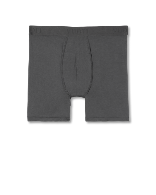 Lifestyle Boxer Brief 7" Men's Dark Pewter Boxer Briefs - Vuori Clothing