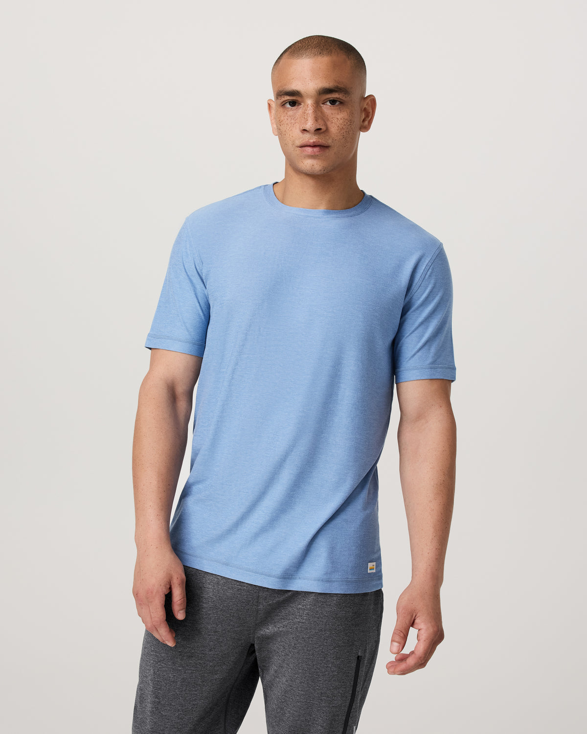 Strato Tech Tee Women's Isle Blue Heather T-Shirt - Vuori Clothing